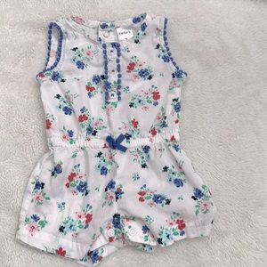 Carter's Flower  Romper 3m